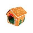 thumbnail image 3 of One Paw, Holiday Themed Bed for Small Dogs and Cats, Gingerbread House Design, 3 of 3