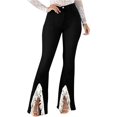 thumbnail image 1 of ORUYROP Micro Pantalon en Denim Taille Haute Slim pour Femmes Jeans Troués, 1 of 5