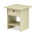thumbnail image 4 of Furinno EX Home Living Nightstand Table, Cream Faux Marble/Ivory (Pair), 4 of 4