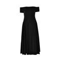 thumbnail image 3 of Robe Dos Nu Aguichant pour Femmes - Col en V Profond, Manches à Volants, Design à Nouer, Robe de Soirée Unie, 3 of 4
