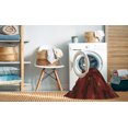 thumbnail image 2 of Ahgly Company Tapis d'Intérieur Rectangulaire Transitionnel Rouge Foncé Lavable à la Machine, 6 Pieds x 9 Pieds, 2 of 7