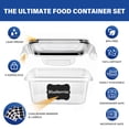 thumbnail image 2 of Stelive 24 pcs Food Storage Container Set, Leak Proof Lunch Boxes, BPA-Free Clear Plastic Storage Containers for Home & Kitchen Organization with Labels & Pen, 2 of 12