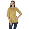 thumbnail image 1 of Haut Décontracté Été Robe d'Été Unie Tunique Boho Coton Vêtements pour Femmes, 1 of 5