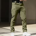 thumbnail image 2 of Pxkloy Pantalon Cargo Tactique pour Hommes Extensible Coupe Décontractée Pantalon de Combat Plein Air Randonnée Entraînement Pantalon Léger Décontracté Ample Séchage Rapide avec Poches Vert,G, 2 of 6