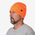 thumbnail image 2 of Realtree Blaze Orange Men's Insulated Hunting Beanie, 1 Each, 2 of 4
