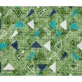 thumbnail image 4 of oneOone Cotton Flex Green Fabric Texture & Triangle Geometric Sewing Material Print Fabric By The Yard 40 Inch Wide, 4 of 4