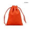 thumbnail image 4 of QualitChoice Jewellery Pouch Drawstring Bags Bracelet Packaging Goodies Mobile Phone Storage Holder Party Gifts Drawable Pouches Orange-20*25 1Set, 4 of 6