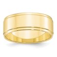 thumbnail image 1 of 10KY 8mm Flat with Step Edge Band Size 4 Size 4, 1 of 3