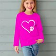 thumbnail image 5 of RXIRUCGD Chemises à Manches Longues pour Filles, Col Rond Mignon, Blouses Décontractées Élégantes (Rose Vif, Taille : 3 Ans), 5 of 5