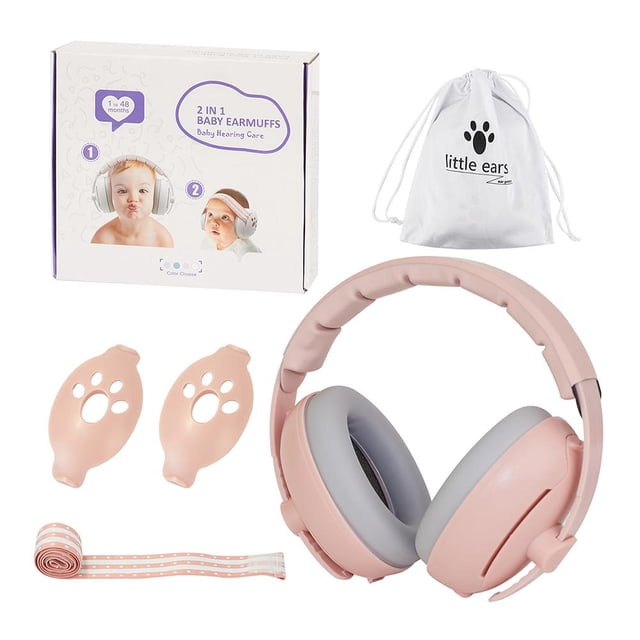 Protection Auditive pour Bébés et Tout-Petits, Cache-Oreilles à Réduction de Bruit