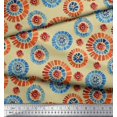 thumbnail image 2 of Soimoi Rayon Fabric Brush Stroke Abstract Printed Fabric 1 Yard 42 Inch Wide, 2 of 3