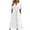 White dresses for women*04, variant on Summer Dresses for Women Midi Length, Womens Summer Floral Print Long Dress with Pockets Button Short Sleeve Dresses