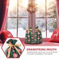 thumbnail image 4 of KAKOWELY 10PCS Xmas Ribbon Drawstring Bag Practical Xmas Candy Gift Bag Small Gift Pouch,9.06"X5.91"X0.02", 4 of 4
