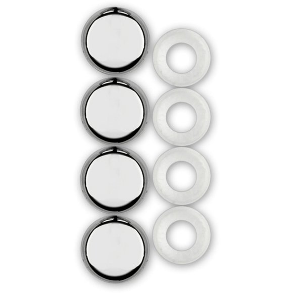 Cruiser Accessories, bouchons de fixation, ferrure chromée