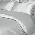 thumbnail image 3 of Unique Bargains Satin Duvet Cover Set 3 Piece and Pillow Sham Set, 3 of 9