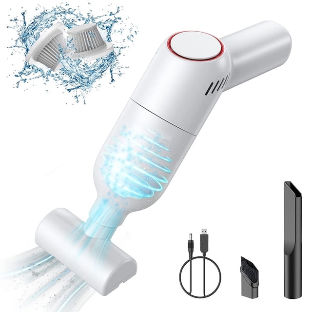Handheld Vacuum Cleaner Cordless: Mini Rechargeable Hand Vacuum with Strong Suction, Portable Wet Dry Car Vacuum for Carpet Car