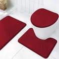 thumbnail image 1 of Chmadoxn Bathroom Rugs, Rugs for Living Room, Area Rug, Bath Mat Bathroom Toilet Cover Bathroom Mats Absorbent Printed Floor Mats Bathroom Toilet 3 Piece Floor Mat Set carpeting carpeting, 1 of 8