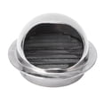 thumbnail image 1 of Stainless Steel Vent Cover, Hemispherical Rain Resistant Easy To Install Stainless Steel Vent Hood Protection  For Electric Clothes Dryers For Kitchen Fans 6 Inch, 1 of 8