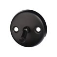 thumbnail image 3 of Westbrass D319-62 4.5 Inch Snap-in Shower Strainer, Matte Black, 3 of 3