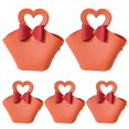 thumbnail image 4 of CSChome Gift Bag 5Pcs Convenient Colorful Mini Handbag Faux Leather Gift Bag for Parties Weddings Decoration, 4 of 7
