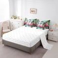 thumbnail image 4 of YST Pink Flamingo Bedding Set, 7-Piece, Tropical Marine Theme, King Size, 4 of 6