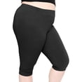 thumbnail image 1 of Stretch Is Comfort Women's Plus Size Knee Length Leggings| Adult X-Large - 7x, 1 of 5