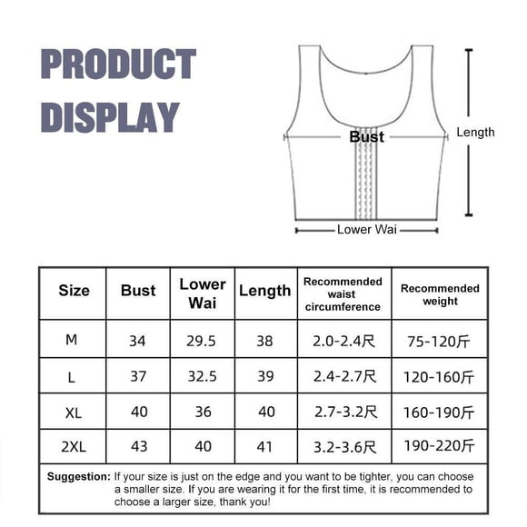 Maoww Gilets en Forme de Poitrine pour Hommes Contrôle du Sein Gynecomastie Professionnel Corset Amincissant Compression No.2