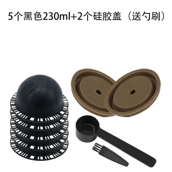 Moules, Capsules de Café Réutilisables Dosettes Qualité Alimentaire Pc 150Ml 230Ml Trousse de Tasse Filtrante Rechargeable