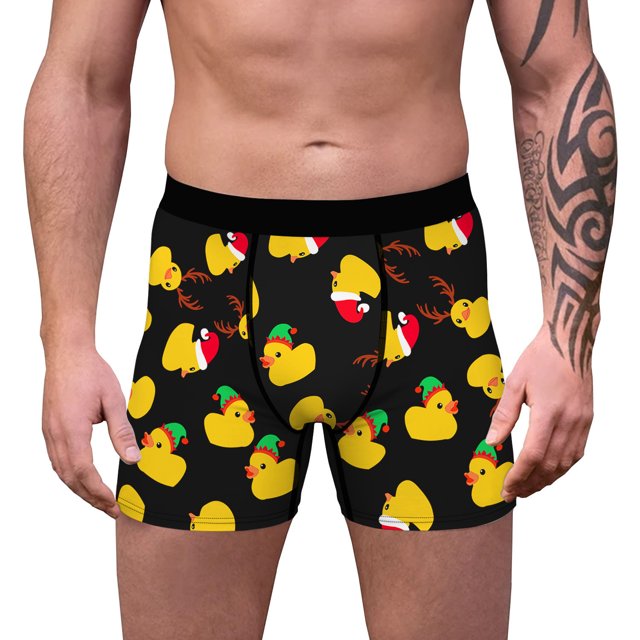 LSLJS Christmas Digital Printing Breathable Close Fitting Men's Underpants Comfortable Boxers, Boxers for Men