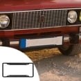 thumbnail image 4 of License Plate Frame Stainless Steel, ZZkhGO Durable Rustproof Car License Plate Holder, Easy Install Mounts Front Rear with Screws for Men Women Gift, Black, 4 of 5