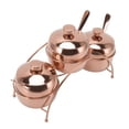 thumbnail image 4 of Ensemble de Boîtes à Assaisonnement en Acier Inoxydable, Ensemble de 3 Pcs de Pots à Condiments Pot à Sel Poivre Sucre avec Couvercle Cuillère et Support pour Maison Restaurant, 4 of 8
