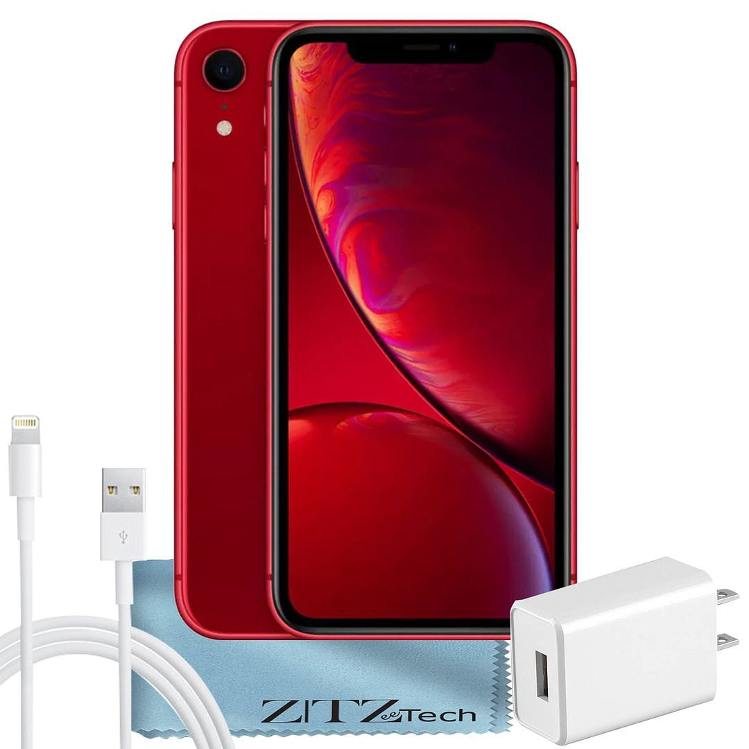 Apple iPhone XR, 64GB, Red - Fully Unlocked - Certified