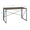 thumbnail image 2 of Homycasa 47 inch Home Office Desk Computer Writing Study Table Black, 2 of 6