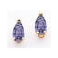 thumbnail image 1 of Boucles d'Oreilles en Or Jaune 14K Tanzanite, 1 of 1