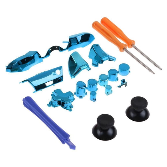 kurtrusly Ensemble de Boutons Entièrement Plaqués Pare-Chocs Gâchettes Dpad LB RB LT RT Tournevis Remplacement pour Manette Xbox One Elite