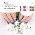 thumbnail image 4 of Faux Ongles Ensemble Français Style Scratch Résistant Presser sur les Ongles Couverture Complète Débroussaillage Amovible Réglable Manucure Autocollants Type 6, 4 of 7
