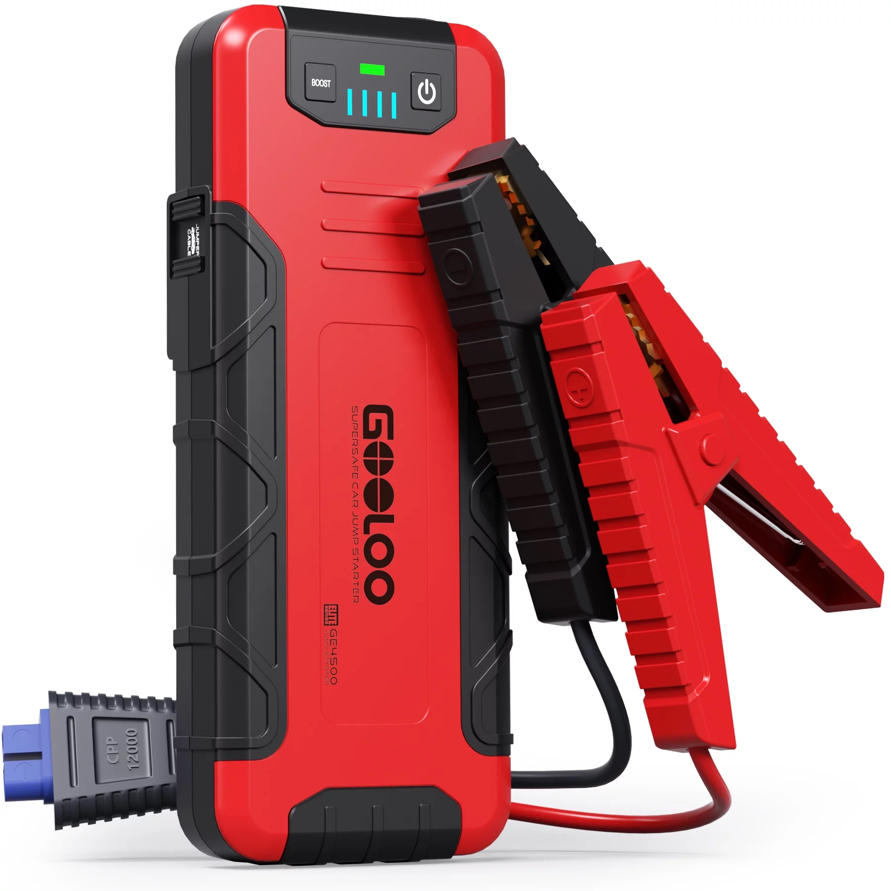 Refurbished GOOLOO GE4500 4500A Peak 12V Portable Car Battery Jump Starter for up to 10L Gas and 8L Diesel Engines
