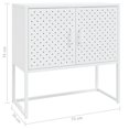thumbnail image 4 of vidaXL Sideboard White 75x35x75 cm Steel, 4 of 5