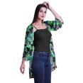 thumbnail image 3 of Moomaya Cardigan Court en Georgette Imprimée pour Femmes, Vêtements de Plage, Châle et Couvre-Maillot, 3 of 5