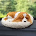 thumbnail image 4 of Realistic Sleeping Plush Breathing Dog Furry Dog With Mat Creative Animals Decor Stuffed Animal Doll, 4 of 4