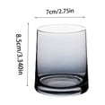 thumbnail image 3 of Transparent Glass Whiskey Glass Home Milk Cup Breakfast Cup Milk Tea Cup High Value Water Cup, 3 of 6