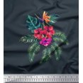 thumbnail image 1 of Soimoi polyester Crepe Fabric Floral & Leaves Tropical Fabric Prints By Yard 42 Inch Wide, 1 of 2