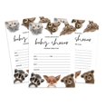thumbnail image 1 of Inkdotpot 30 Fill In StyleBaby Shower Invitation Cards Safari Jungle Animals Blank Invites, 1 of 7