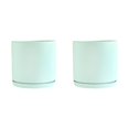 thumbnail image 2 of Wweixi Indoor Flower Pots - Elegant And Practical Available In Multiple Colors And Can Be Selected DS light green M 2Set, 2 of 6