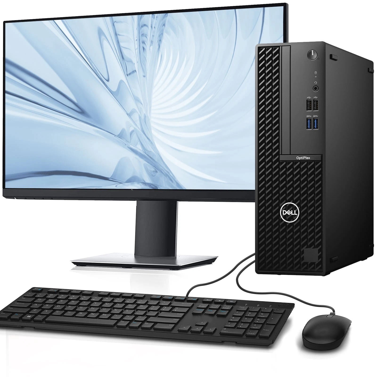 Dell OptiPlex 3080 SFF Desktop Bundle – Intel Core i5 10th Gen, 16GB RAM, 256GB SSD, 24-Inch FHD Monitor, Windows 11 Pro (Refurbished)