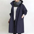 thumbnail image 5 of Hauts à Manches Longues pour Femmes Décontractés Femmes Couleur Unie Bouton Poche Récréatif à Capuche Manteau Coupe-Vent à Manches Longues Hauts, 5 of 5