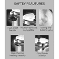 thumbnail image 5 of Prestige Popular Plus Virgin Aluminium Pressure Cooker, 7.5L, Silver, 5 of 5
