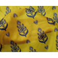 thumbnail image 4 of oneOone Silk Tabby Fabric Leaves & Paisley Block Print Fabric By The Yard 42 Inch Wide, 4 of 4