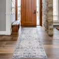 thumbnail image 1 of JV Home Runner Rug Oushak Blue 2' x 7' Washable Rugs Anti Slip, 1 of 5