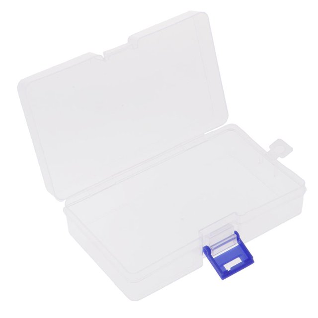 GROWTH TANK Plastic Transparent With Lid Storage Box Collection Container 14x8.8x3.5cm